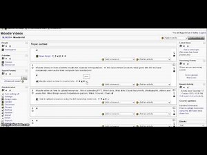 Moodle - How to hide and unhide courses and resources