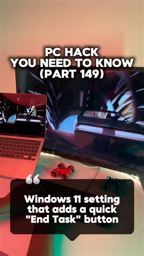 Windows 11 setting that adds “End Task" button #pctips #windows #tech #viral #shorts #shortvideo #pc