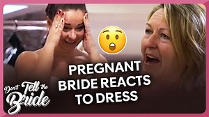 Pregnant Bride reacts to her groom's pick of wedding dress 🤰🏻 📺 FOLLOW FOR MORE: https://www.facebook.com/donttellthebride/ ▶️ SUBSCRIBE FOR MORE: https://www.youtube.com/c/donttellthebride | Don't Tell The Bride
