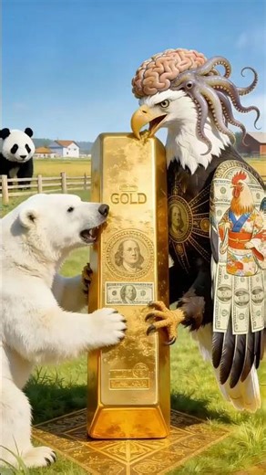 “Eagle Steals Gold From Bear 😱 | Wild Jungle Moment” #eagle