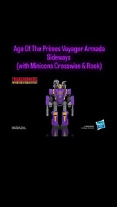 1K views · 97 reactions | Transformers Age Of The Primes Voyager Class Armada Sideways (with Minicons Crosswise & Rook) official CAD turnaround video. #transformers #decepticons #transformersarmada #toycollector #peruvianfanboy #sideways #unicrontrilogy #ageoftheprimes | Cybertron 21 | Facebook
