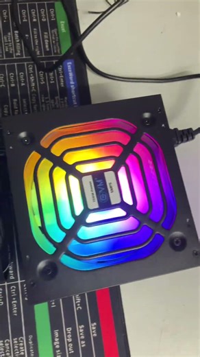 EVM GAMING SMPS 750W Power RGB Fan 250W Max Output 3 Years Warranty Best Budget SMPS POWER SUPPLY