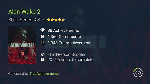 Alan Wake 2 Achievements