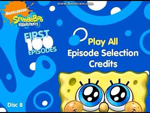 Spongebob: The First 100 Episodes! 2009 DVD Menu Walkthrough (Disc 8)
