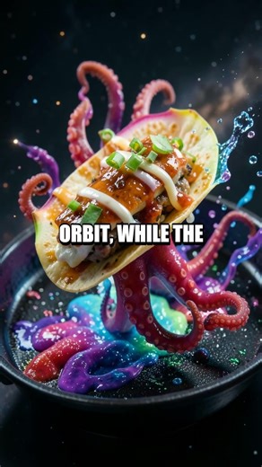 Emma Watson and an Octopus Craft Donut Sushi in Neon Kitchen Shorts