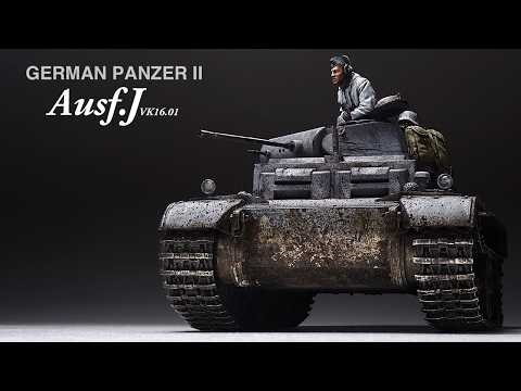 German Panzer II Ausf.J - Part 2 - 1/35 HOBBY BOSS - [ Painting - weathering ]
