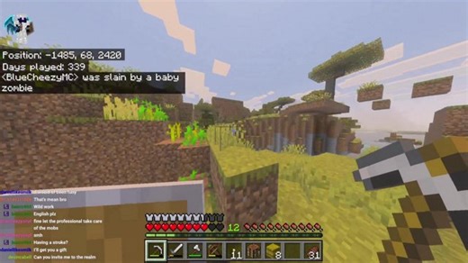 Playing JAVA Bedrock New Server - Playing w/ Viewers