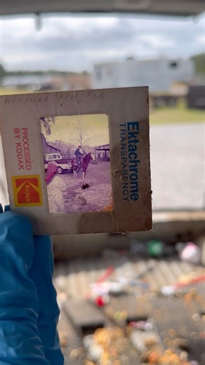 Vintage Polaroid found in dirty used car