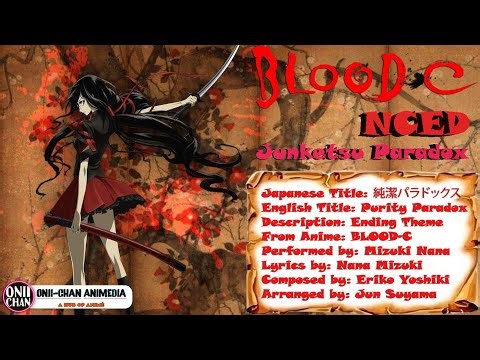 Blood C NCED | Junketsu Paradox | Anime Ending | Lyrical | Onii-Chan AniMedia
