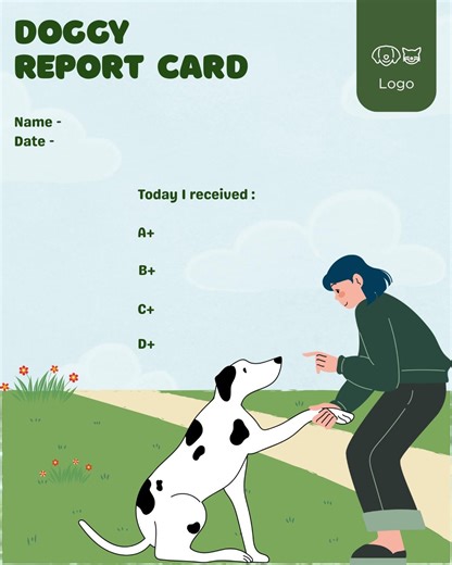 Dog Daycare Report Card: Pet Grooming Feedback - Etsy