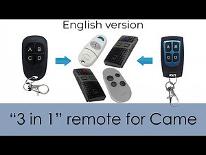 3-in-1 remote for Came