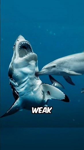 Why are sharks afraid of dolphins?#facts #animals #wildlife
