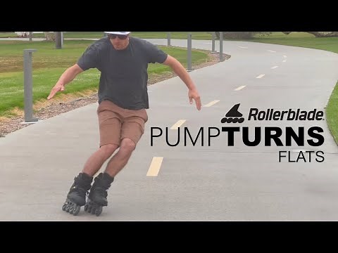 pump turns on rollerblades summer ski training (skate to ski)