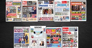 NASLOVNE STRANE DANAŠNJIH NOVINA: Prelistavanje štampe za nedelju, 25. maj 2025. godine