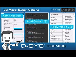 Q-SYS Training | Control and UCI ADVANCED - D1 - Cascading Style Sheets