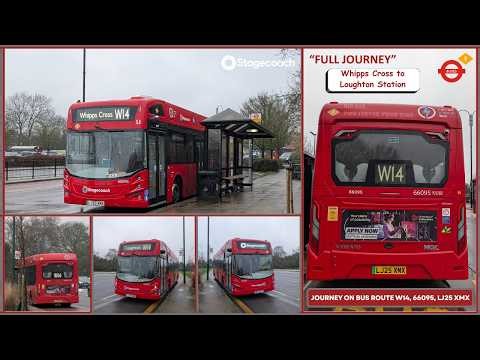 Full Journey on Bus Route W14 Stagecoach London (66095 | LJ25 XMX)