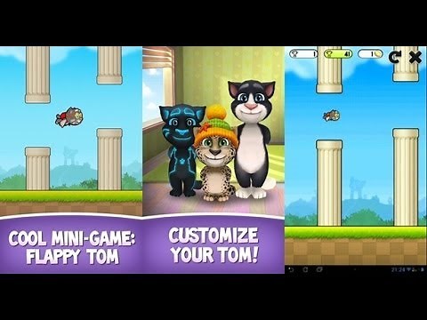 Flappy Tom - My Talking Tom GamePlay (HD)