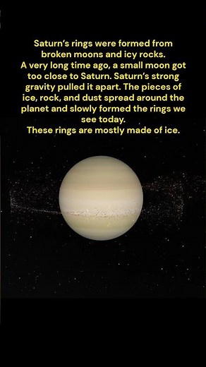 The Science of Saturn’s Ring Formation #space #spacefacts #universe