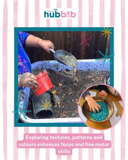 🎨 Sensory play invites children to explore and experiment, enhancing fine motor skills, focus and creativity. Materials such as cotton, stickers and paper are a world of textures and colours. It’s hands-on learning that helps young minds make sense of the world and it’s always a favourite at Hubbub. Save this idea for playtime at home. #sensoryplay #earlylearningmelbourne #happyhubbub #childdevelopment #learningthroughplay #earlyyears | Happy Hubbub