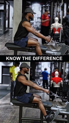 Most People Do Cable Rows Wrong (Know The Difference) #shorts #workout