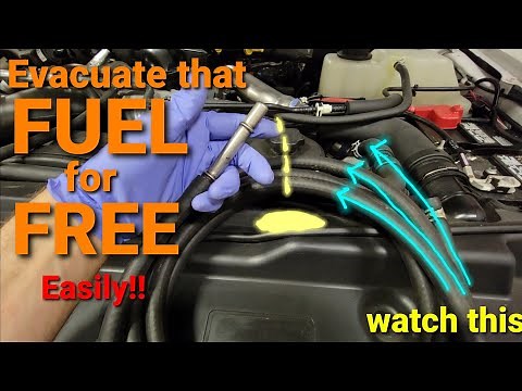 HOW TO Drain FUEL from 2017-2022 Ford Superdutys FREE - EASY Fuel System HACK ***MUST SEE***