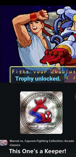 This One’s a Keeper! Trophy/Achievement MARVEL vs CAPCOM Fighting Collection #mvcfightingcollection