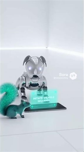 Robot Dog Misunderstands 'Cuddle' Command! 🤖😂 #scifi #fail