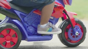 Watch Kid Trax Spiderman Motorcycle 6V Battery-Powered Ride-On Toy on Amazon Live