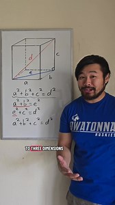 296K views · 7.8K reactions | Did you know there's a 3-d version of the Pythagorean theorem?  | Learning Math with Howie Hua | Facebook