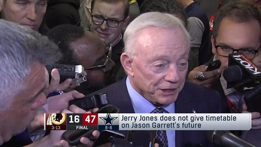 Jerry Jones does not give timetable on Jason Garrett's future