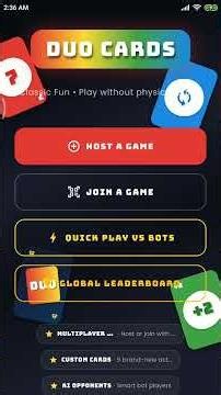 DUO Cards - 8-Player Real-Time Multiplayer Card Game (Gameplay & Demo)
