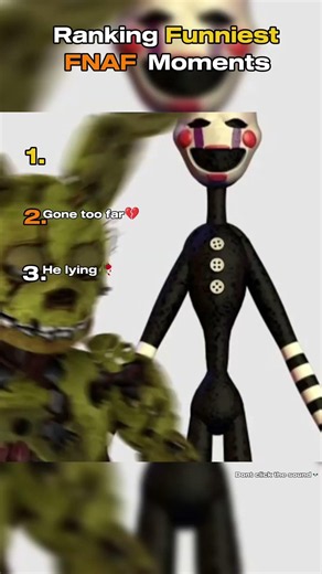 Ranking Funniest Fnaf Moments💀(animations)