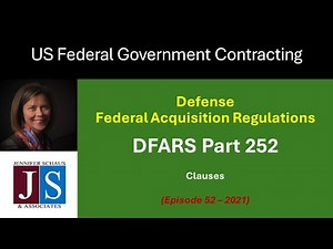 Government Contracting - DFARS - Part 252 - Clauses - Win Federal Contracts