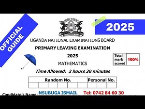 PLE 2025 MTC OFFICIAL MARKING GUIDE