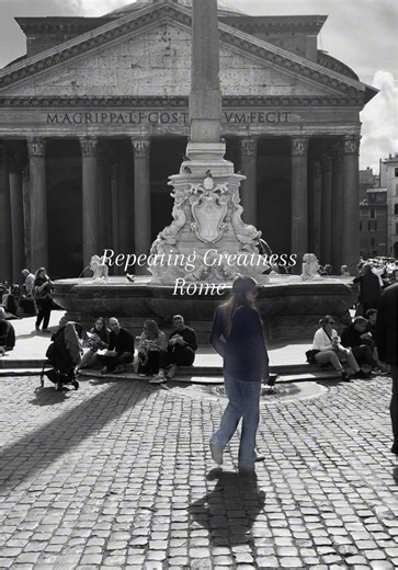 Repeating Greatness 👑 It always a humbling experience walking in the old Roman streets #rome #roma #walkingrome #walkinginrome #greatness #history