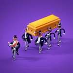 Dancing Pallbearers :: Loopit Animation :: Studio Uku :: gif :: 3D