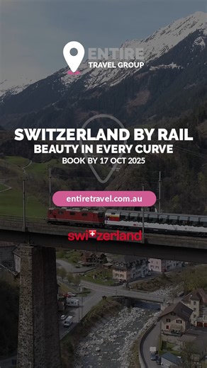 1.5K views · 1.2K reactions | This is your sign to lock in Switzerland. ️ Save up to $2,400 per couple—but only until 17 October!  Book Now: https://entiretravel.info/42c4MAj  Call us: (02) 5024 1112 | Entire Travel Group | Facebook
