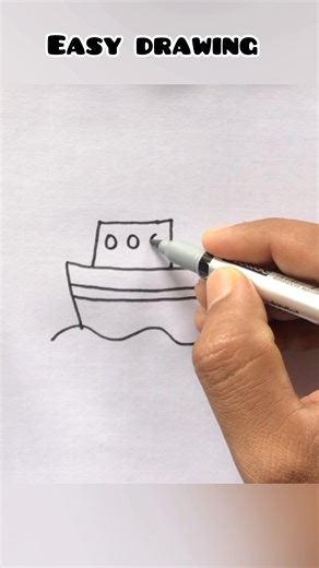 How to draw a ship 🚢 #shorts #art #drawingideas