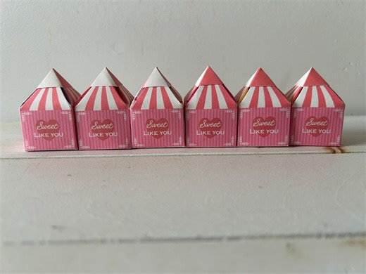 Valentine Tent Favor Box Template – Printable PDF - Etsy