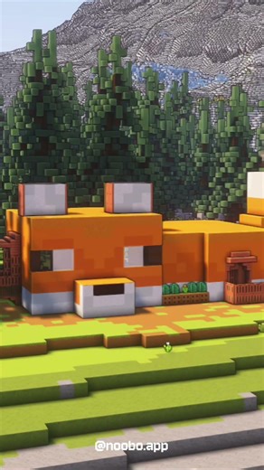 #minecraft fox house from the Noobo App