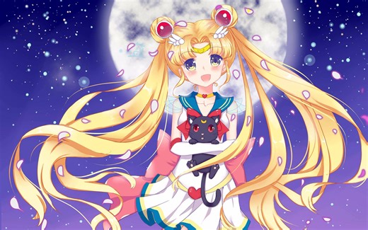 《美少女战士》系列月野兔历代变身特写剪辑【中文字幕】【720P】