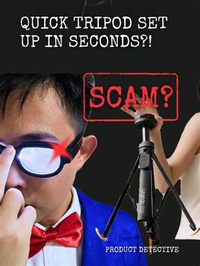 Quick Tripod Setup with Auto Open Magnetic Tripod Stand