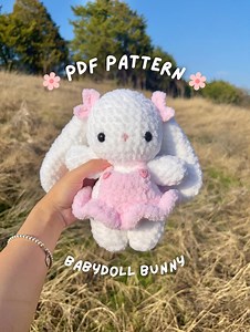 Babydoll Bunny in Dress Crochet Pattern - Etsy
