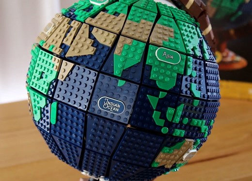 Watch the just-announced LEGO Globe set come together! Do you plan to purchase this set? Video by Jay's Brick Blog https://bit.ly/3lEhujY | Beyond the Brick