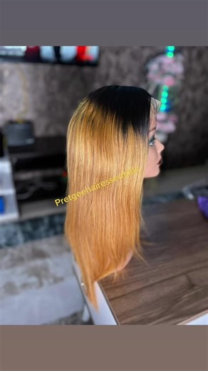 16 inches blonde hair 100 percent human hair