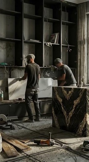 Kitchen Transformation in 16 Seconds 🤯 #Shorts