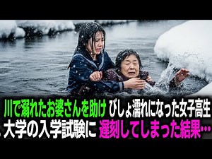 A high school girl gets soaked while saving an elderly woman from drowning in a river. As a resul...