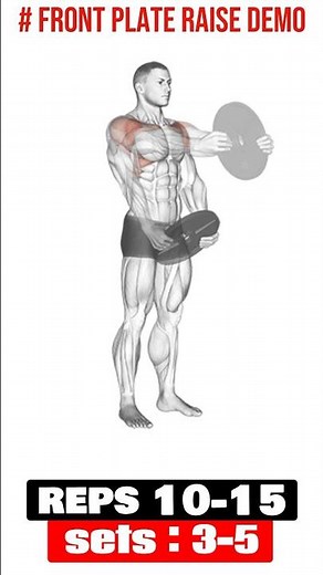 Front Plate Raise – Build Strong Shoulders 💪🔥