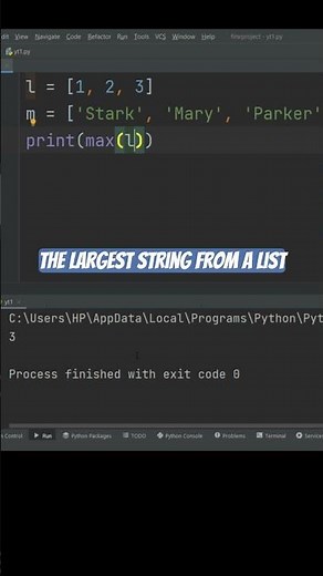 How to find the max of string python code #pythonforbeginners #pythontutorial #pythonlearning