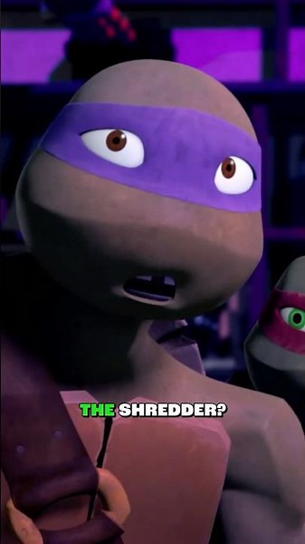 when the ninja turtles met shredder for the first time 😯